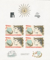 10. výročí Helsinské konference - čistý - aršík - č. A2704B - nezoubkovaný