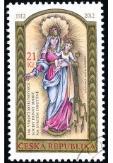 100. výročí korunovace sochy Panny Marie na Sv. Hostýně - razítkovaná známka - č. 725
