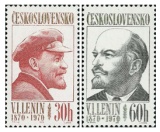 100. výročí narození V. I. Lenina - čistá - č. 1827-1828