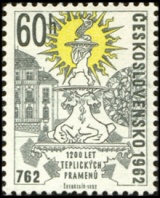 1200 let lázní Teplice v Čechách - čistá - č. 1255