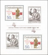 40. výročí Února 1948 - čistý - aršík - č. A2864/5A - perforovaný