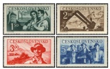 5. výročí osvobození (II. část) - čistá - č. 542-545