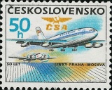 50 let linky Praha - Moskva - čistá - č. 2743