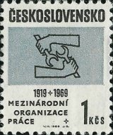 50. výročí Mezinárodní organizace práce - čistá - č. 1743