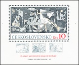 A2496 DV - černá skvrna - aršík 100. výročí narození P. Picassa - čistá