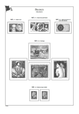 Albové listy A4 POMfila Francie – 1965-1980 - nezasklené (65 listů), vč.zesílených obalů, papír 160gr.