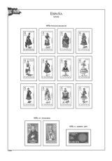 Albové listy A4 POMfila Španělsko – 1965-1977 - nezasklené (75 listů), vč.zesílených obalů, papír 160gr.