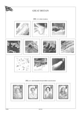 Albové listy A4 POMfila Velká Británie 2000-2004, (61 listů), vč. zesílených obalů, papír 160gr.