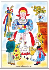 Alena Ladová - Velikonoční pohlednice - 1974
