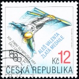 Aleš Valenta - zlatá medaile (přítisk) - razítkovaná - č. 318