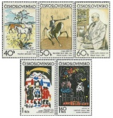 Česká a slovenská grafika - čistá - č. 1948-1952