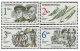 Československý západní odboj za II. světové války - čistá - č. 3008-3011