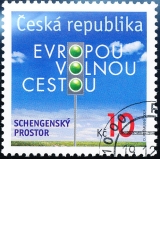 ČR v Schengenském prostoru - č. 538 - razítkovaná
