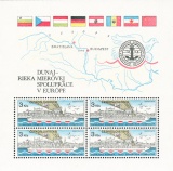 Dunaj - řeka mírové spolupráce v Evropě - čistý - aršík - č. A2553