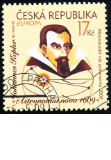 Europa - 400. výročí Keplerových zákonů - razítkovaná známka - č. 596