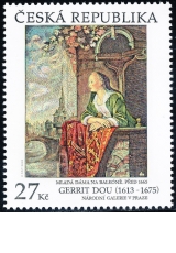Gerrit Dou - Mladá dáma na balkóně - společené vydání - č. 899 - za nominál