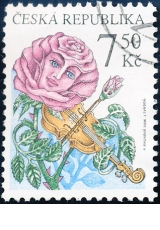 Gratulační známka - č. 472 - razítkovaná