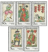 Hrací karty - čistá - č. 2656-2660