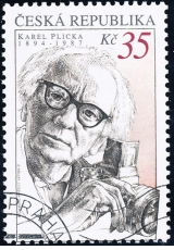 Karel Plicka - razítkovaná známka - č. 575