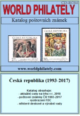 Katalog poštovních známek - Česká republika (1993-2017) - World Philately 2018 na CD-ROM médiu