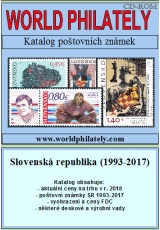 Katalog poštovních známek - Slovenská republika (1993-2017) - World Philately 2018 na CD-ROM médiu