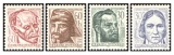 Kulturní osobnosti 1966 - čistá - č. 1504-1507