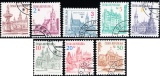 Města - výplatní známky - razítkovaná - č. 12-19