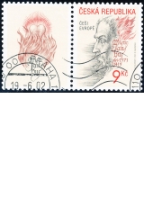 Mistr Jan Hus - kupon levý - razítkovaná známka A - č. 325