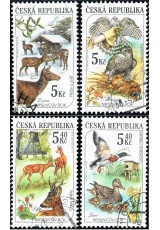 Myslivost v ročních obdobích - razítkovaná - č. 271-274