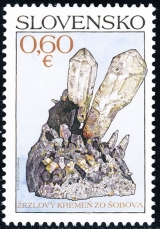 Ochrana prírody: Slovenské minerály – Žezlový kremeň zo Šobova - Slovensko č. 549