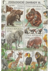 Ochrana přírody - Zoologické zahrady III. - aršík - č. A991 - za nominál