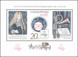 Praga 88 - 60 let FIP - aršík - čistý - č. A2747C - částečně perforovaný