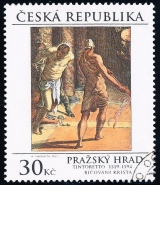 Pražský hrad - Tintoretto - razítkovaná známka - č. 721