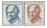 Prezident ČSSR Ludvík Svoboda - čistá - č. 1677-1678
