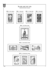 Sársko (Saargebiet 1920-1935 a Saarland 1947-1959), A4, papír 160 g (41 listů) - bez obalů