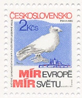 Shromáždění za mír a život, proti jaderné válce, Praha 1983 - čistá - č. 2596