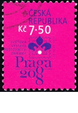 Světová výstava poštovních známek PRAGA 2008 - č. 498 - razítkovaná