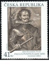 Umělecká díla na známkách - Paulus Pontius - č. 1012 - za nominál