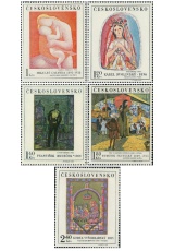 Umění 1970 - čistá - č. 1853-1857