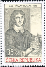 Václav Hollar - razítkovaná známka - č. 520