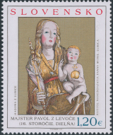 Umění 2010: Gotická madona z Lubice 1,20 Euro - Slovensko č. 486