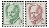 Výplatní známky - Prezident ČSSR Ludvík Svoboda - čisté - č. 1808-1809