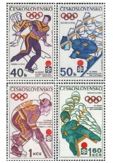 IX. zimní Olympijské hry Sapporo 1972 - čistá - č. 1938-1941