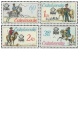 Historické poštovní stejnokroje - čistá - č. 2253-2256