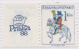 Poštovní emblémy - PRAGA 88 - s kuponem - čistá - č. 2814
