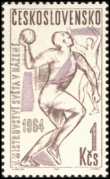 V. mistrovství světa v házené mužů, Praha 1964 - čistá - č. 1358