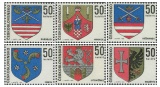 Znaky československých měst 1969 - čistá - č. 1792-1797