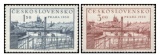 Celostátní výstava poštovních známek PRAHA 1950 (Současná Praha) - čistá - č. 562-563