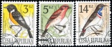 Ochrana přírody - zpěvné ptactvo  - razítkovaná - č. 49-51