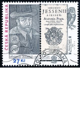 Jan Jessenius - razítkovaná známka s kuponem - č. 893